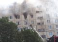 В Уфе произошел пожар в многоэтажном доме, 22 человека эвакуировано