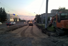 В Омске ликвидируют сужение на улице 10 лет Октября