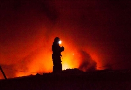 В Омской области после страшного пожара два дня не могли найти тело хозяина дома