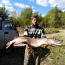 Омич поймал на мандулу гигантскую щуку