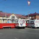 В Омске «скорая помощь» врезалась в трамвай