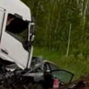 Жуткая авария под Омском: большегруз раздавил легковушку всмятку – погибли трое