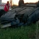 Жесткое ДТП с переворотом на окраине Омска сняли на видео