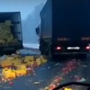 Появились подробности жуткой смертельной аварии двух фур на трассе Омск-Тюмень