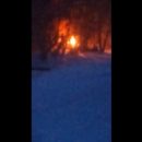 На Московке в Омске полыхает труба